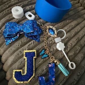 Blue Glitter Stanley accessory’s